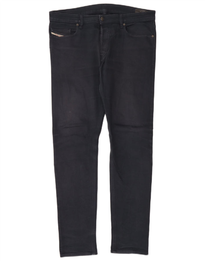 Jeans slim da uomo D-Luster Diesel W34 L34 cotone blu navy