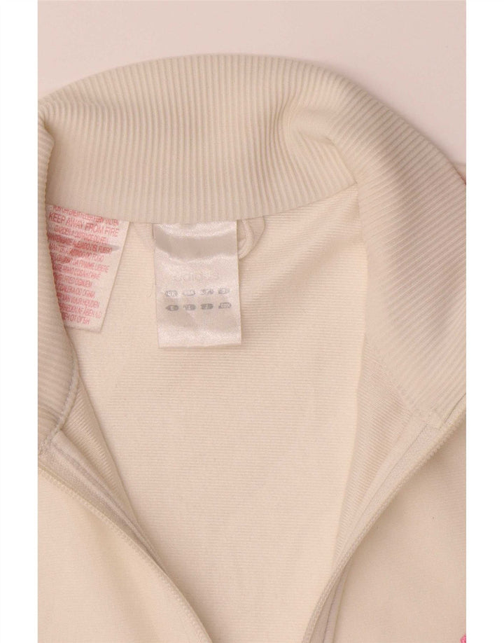 Giacca Top Tuta Adidas Bambina 13-14 Anni Poliestere Bianco