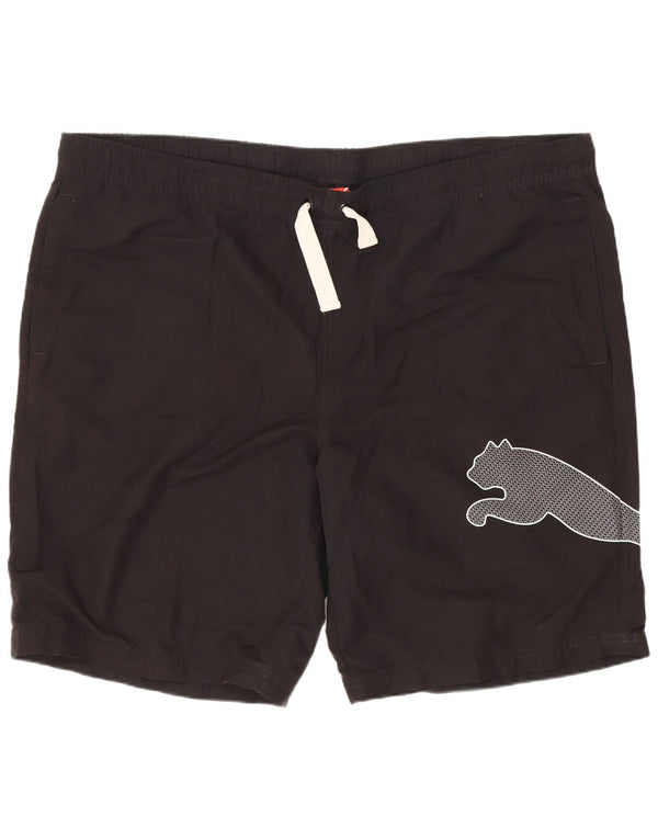 Pantaloncini sportivi grafici da uomo Puma XL neri sportivi