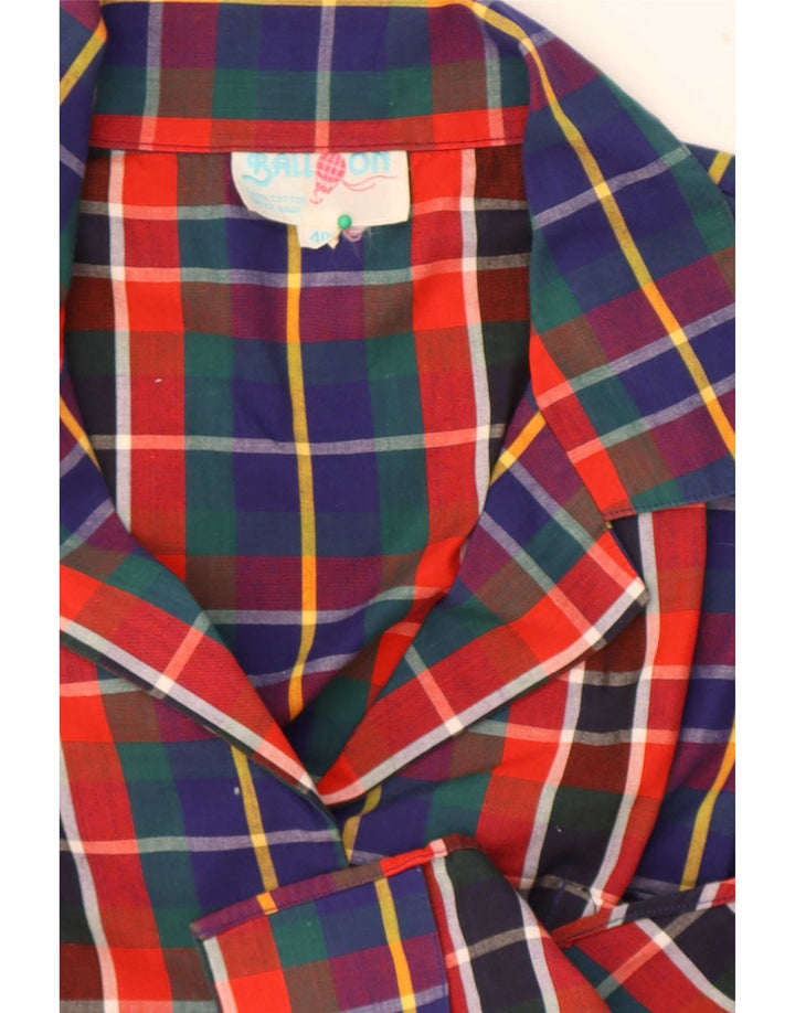 Camicia senza maniche da donna a palloncino IT 40 Check multicolore medio