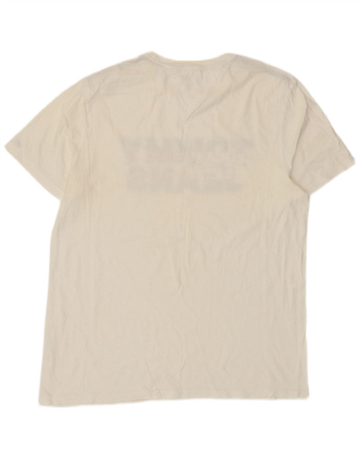 T-shirt grafica da uomo Tommy Hilfiger Top bianco medio