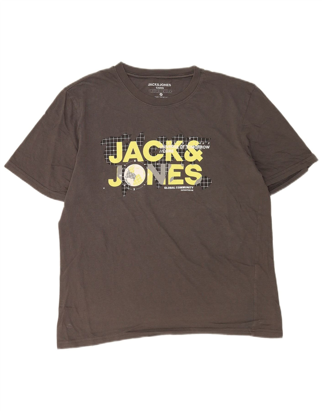 Maglietta grafica da uomo Jack & Jones Top grigio medio