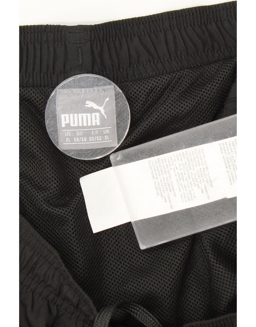 Pantaloncini sportivi grafici da uomo Puma XL poliestere nero
