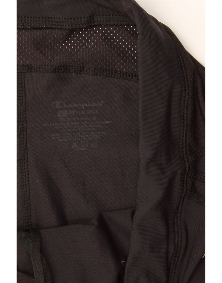 CHAMPION Womens Capri Leggings UK 14 Large  Black Nylon Vintage Champion and Second-Hand Champion from Messina Hembry 