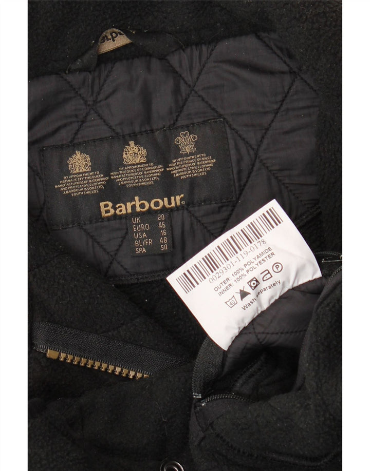 Giacca trapuntata da donna BARBOUR UK 20 2XL Poliammide nera