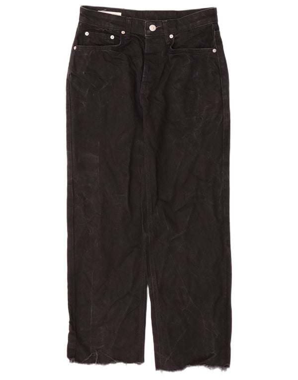 Jeans dritti da uomo Zara EU 38 Small W30 L27 Cotone nero