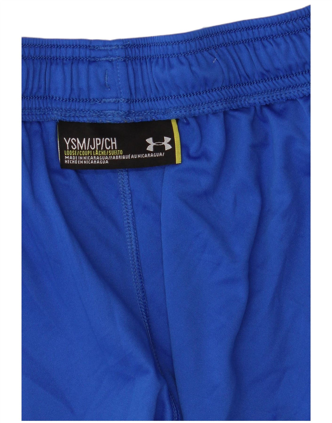 Pantaloncini sportivi grafici da ragazzo Under Armour 7-8 anni Small Blue Colourblock