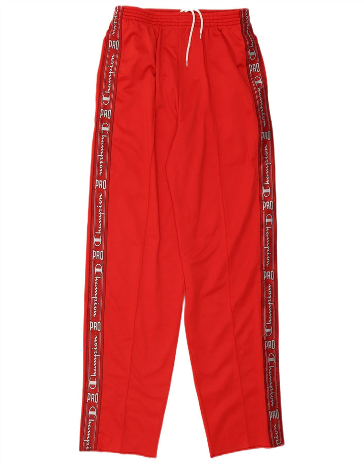 Pantaloni da tuta grafica da uomo Champion in poliestere rosso medio