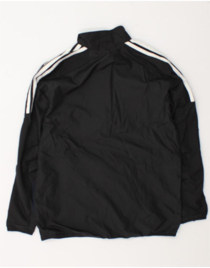 Giacca da ginnastica grafica da ragazzo Adidas 13-14 anni in poliestere nero