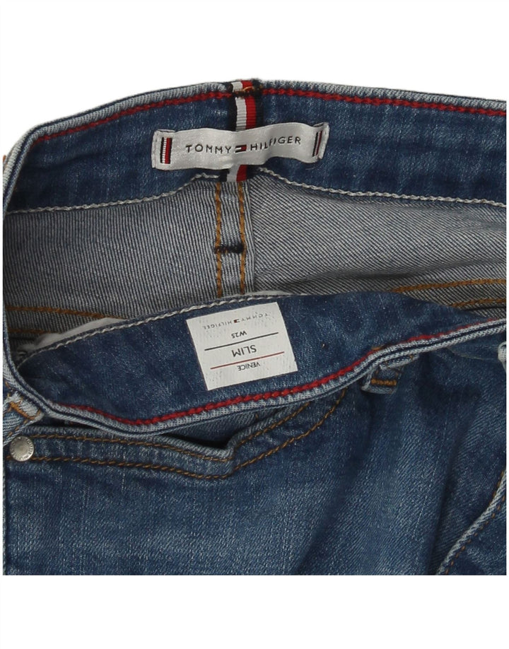Pantaloncini di jeans slim da donna Tommy Hilfiger W25 XS Blu