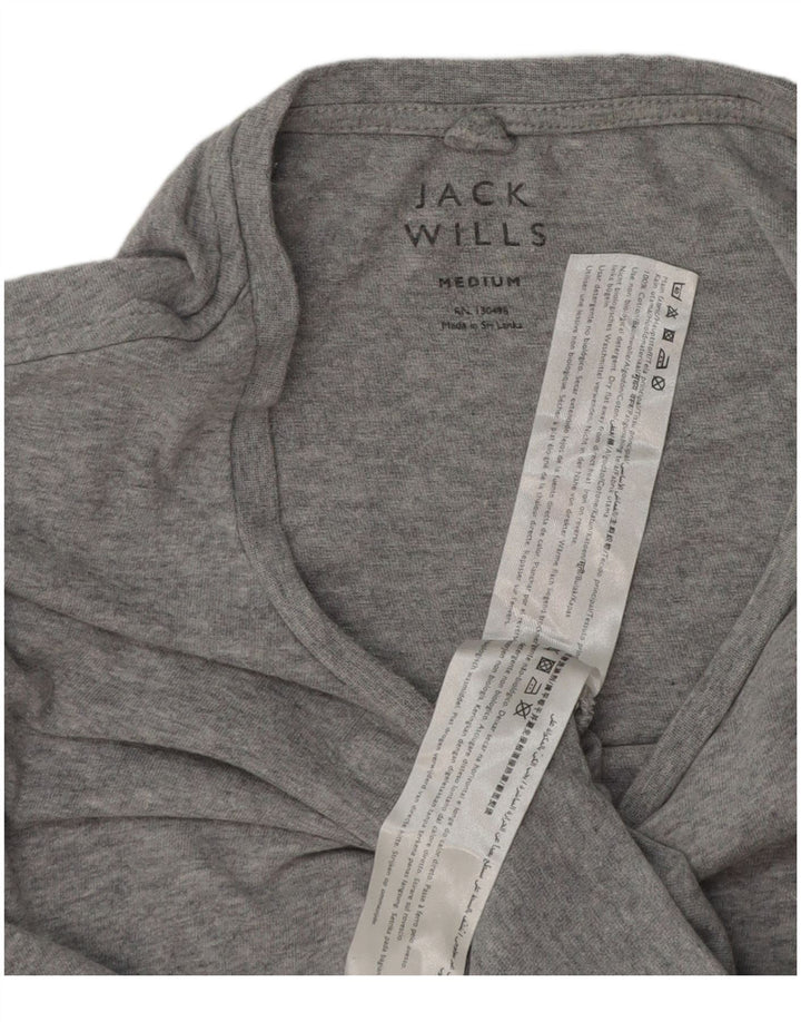 T-shirt da uomo Jack Wills Top in cotone screziato grigio medio