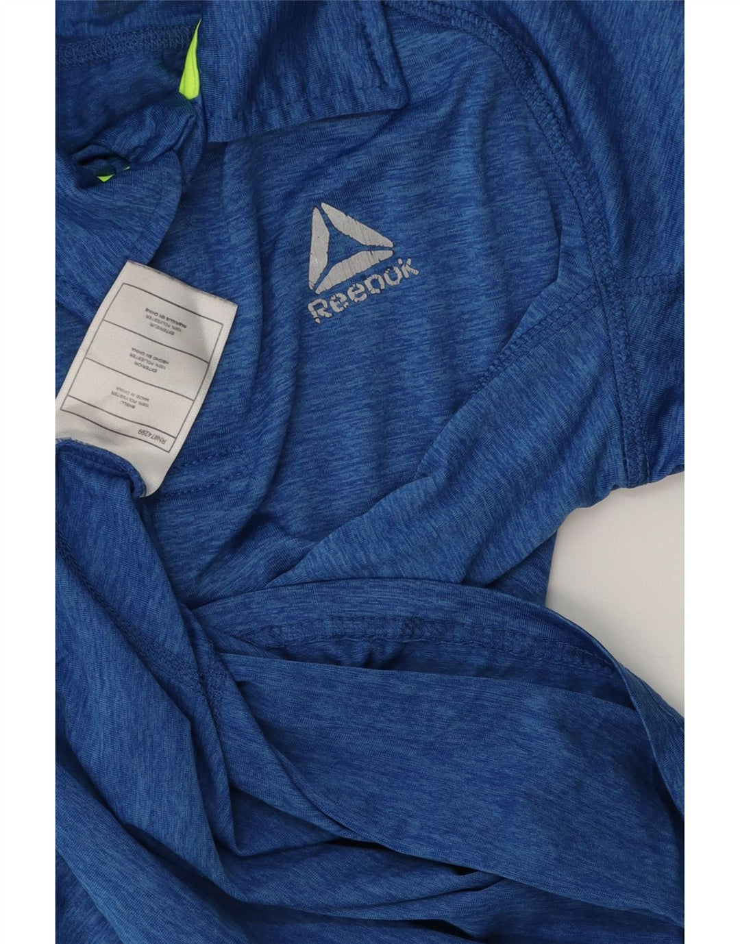 Polo REEBOK da bambino 11-12 anni in poliestere mélange blu