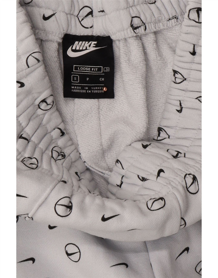 NIKE Pantaloni da tuta da uomo con grafica ampia e vestibilità ampia, piccoli, in cotone blu