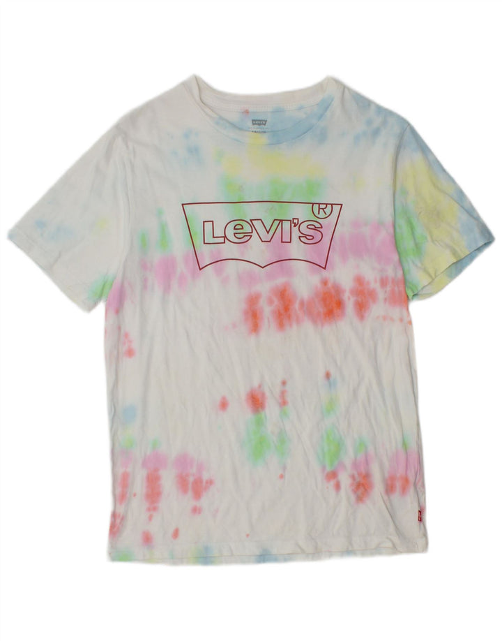 T-shirt grafica standard da uomo Levi's Top piccola in cotone tie-dye multicolore