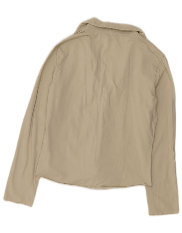 Camicetta da donna Cerruti 1881 UK 14 grande cotone beige