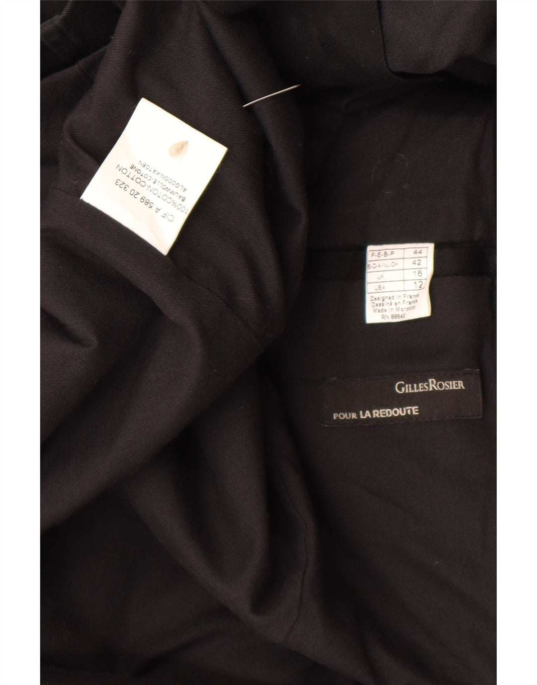 Trench da donna La Redoute UK 16 grande cotone nero