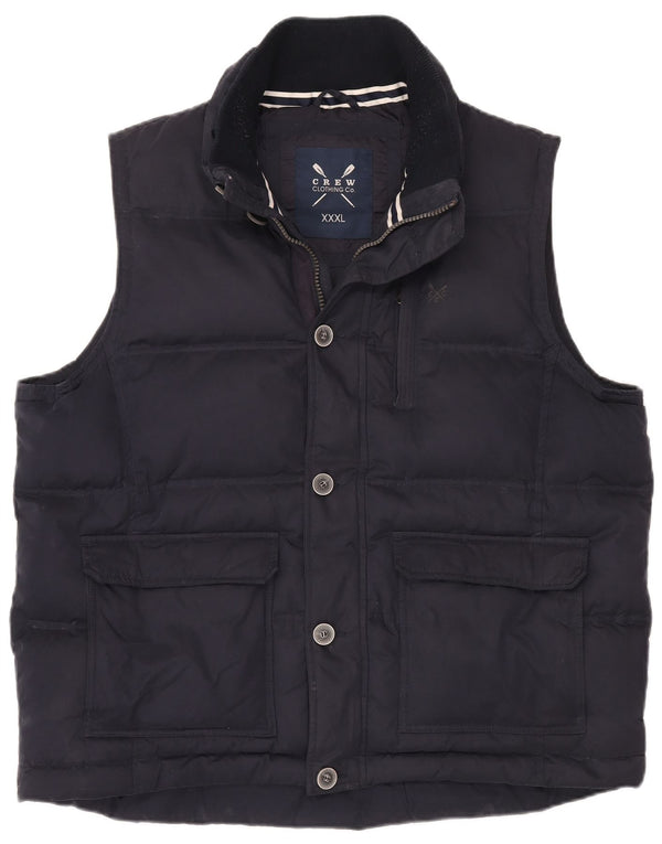 Crew Clothing Gilet imbottito da uomo UK 46 3XL Poliestere blu navy