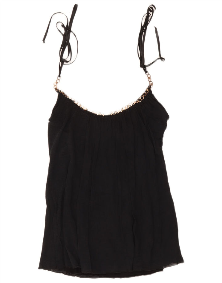 Top corto da donna Marciano UK 10 piccolo cotone nero