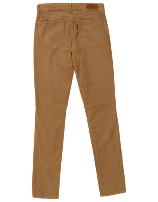 Pantaloni skinny in velluto a coste Demi Curve da donna Levi's W25 L31 Beige