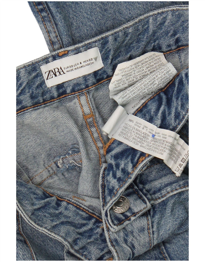 Jeans svasati cargo da donna Zara EU 32 2XS W22 L32 cotone blu