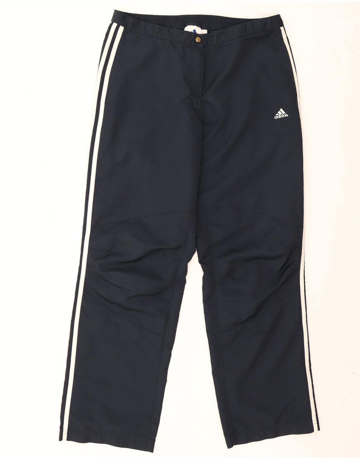 Pantaloni della tuta Adidas Climashell da donna UK 18 XL poliestere blu navy