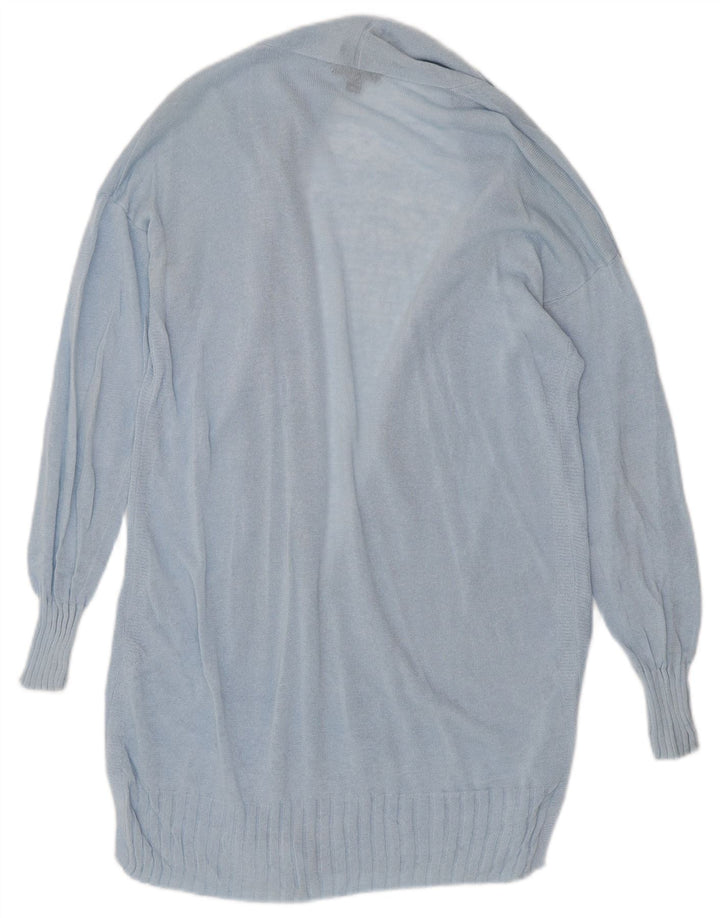 J. Crew Maglione cardigan aperto lungo da donna UK 10 piccolo blu