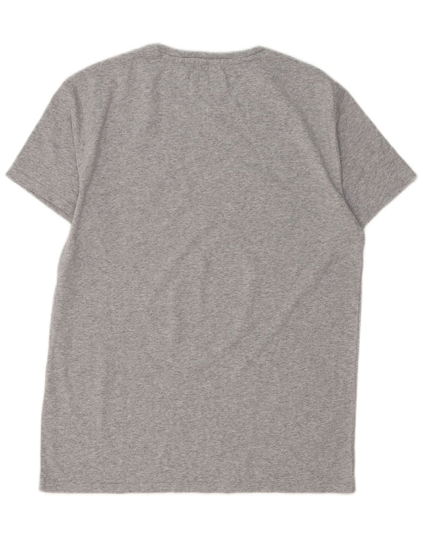 TOMMY HILFIGER T-shirt da uomo vestibilità regolare Top Small in cotone grigio