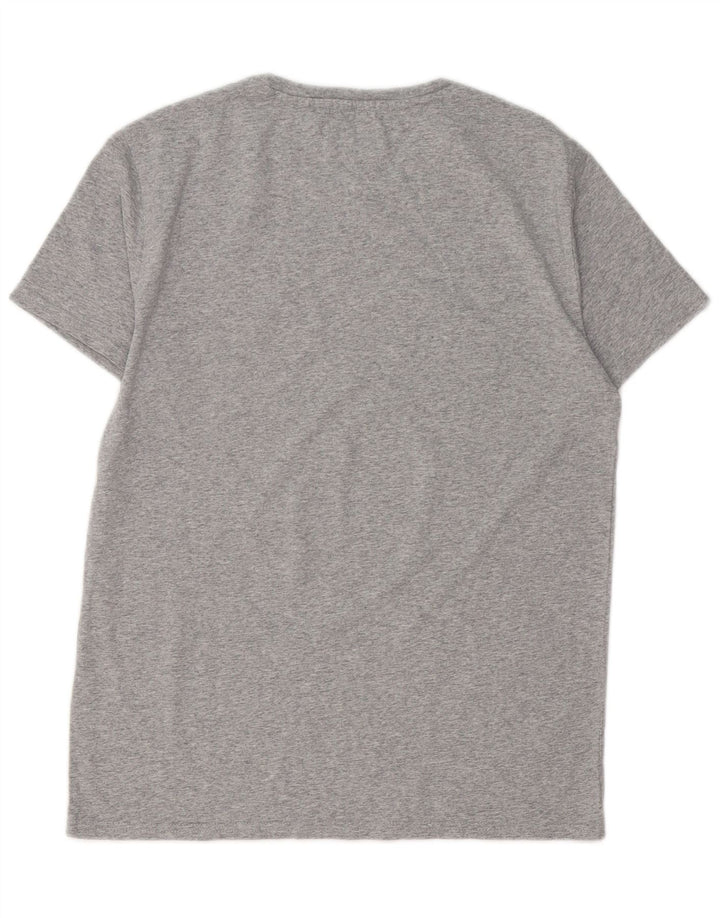 TOMMY HILFIGER T-shirt da uomo vestibilità regolare Top Small in cotone grigio