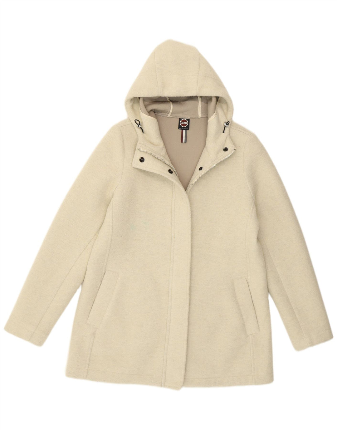 Giacca a vento con cappuccio da donna Colmar UK 14 medio bianco sporco