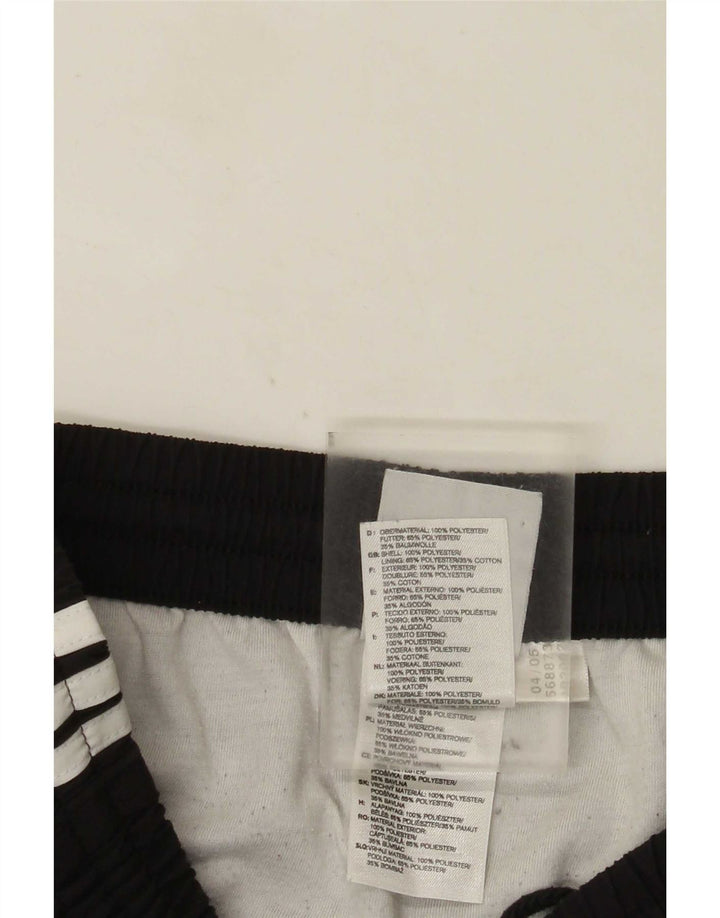 Pantaloncini sportivi Adidas da uomo piccoli in poliestere nero