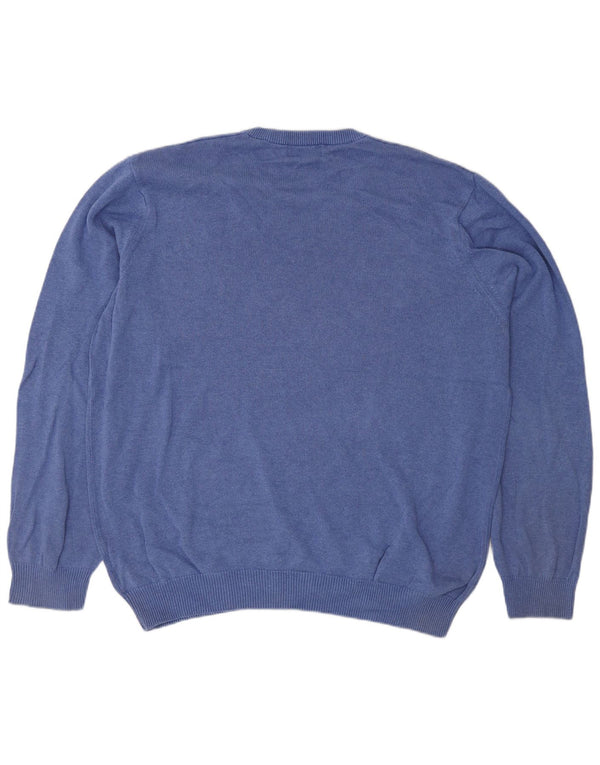 Maglione da uomo con scollo a V Marks & Spencer XL in cotone blu