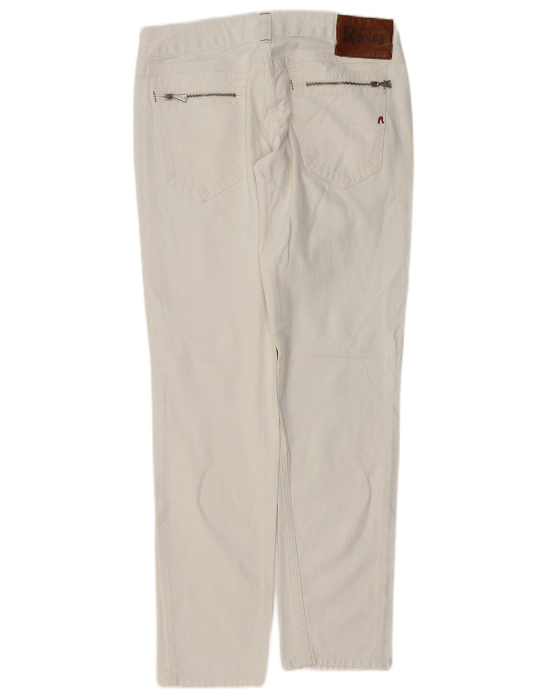 REPLAY Jeans dritti da donna W29 L30 cotone bianco