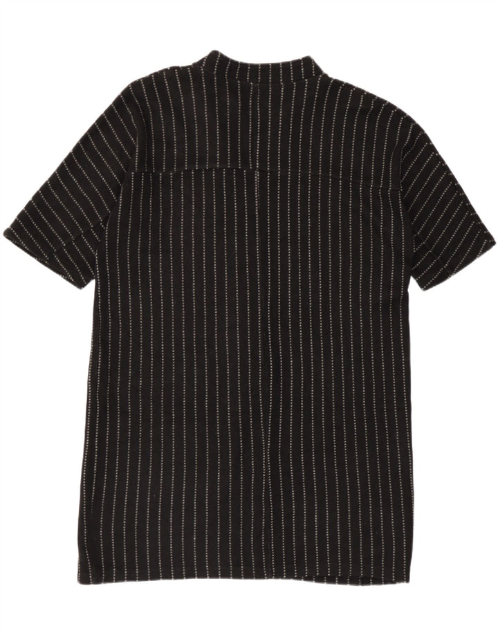Abito a trapezio oversize da donna Zara UK 14 Acrilico a righe nere medie