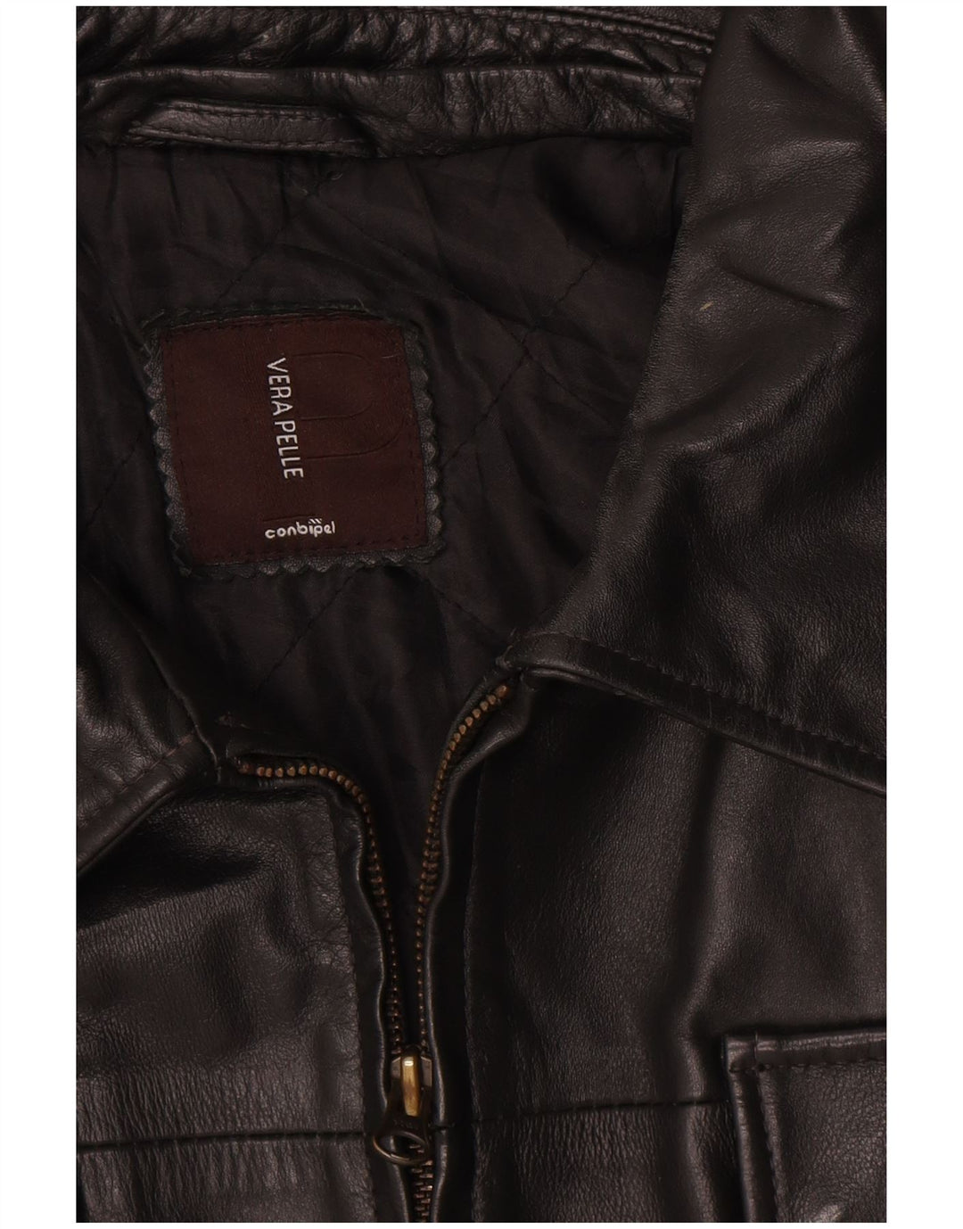 Giacca in pelle da uomo Conbipel UK 40 Large in pelle nera