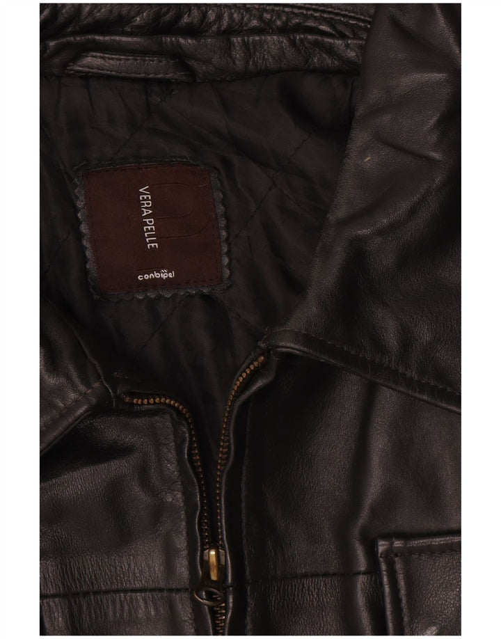 Giacca in pelle da uomo Conbipel UK 40 Large in pelle nera