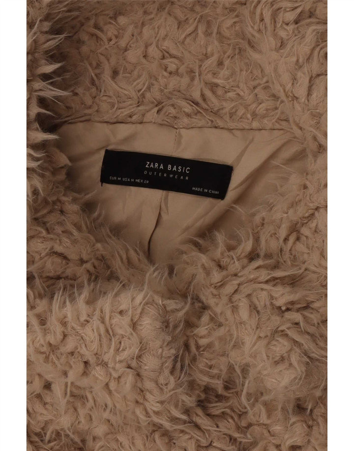 Giubbotto bomber da donna Zara Teddy Bear UK 14 Beige medio