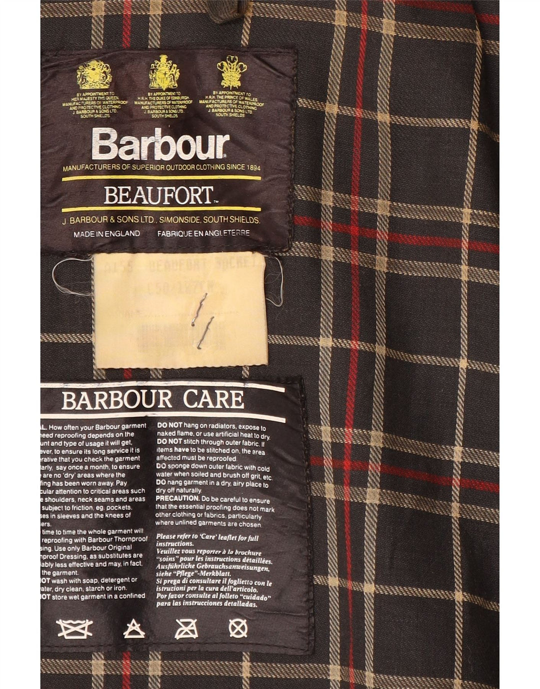 Giacca da uomo Barbour Beaufort vestibilità ampia in cotone cerato EU 50 medio kaki