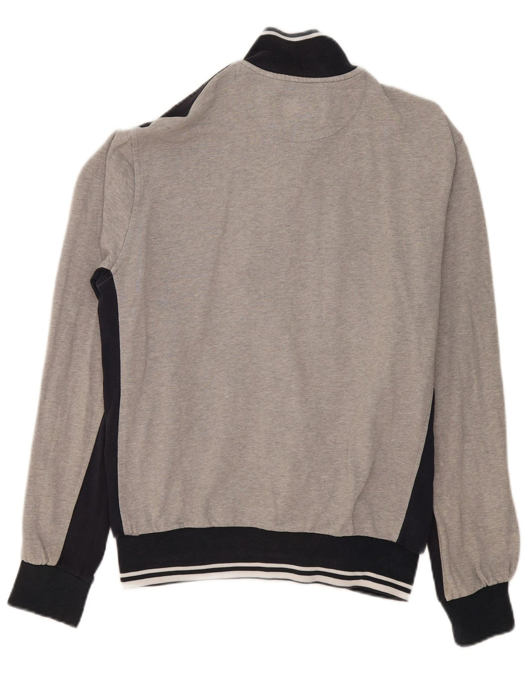 Giacca da tuta grafica da uomo Champion in cotone color block grigio medio