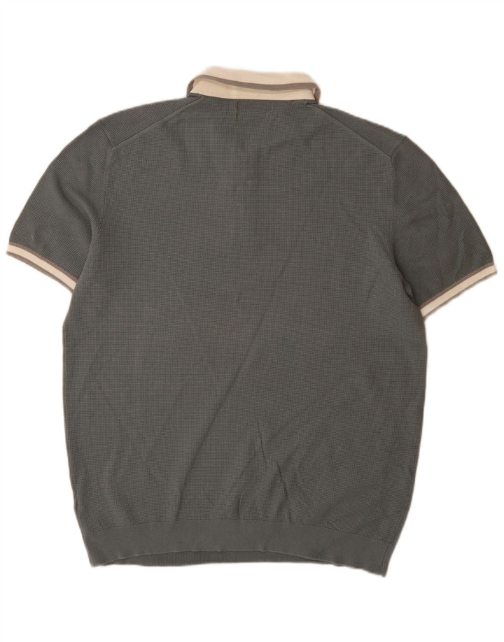Maglione maglione da uomo Marks & Spencer con collo alto XL grigio color block