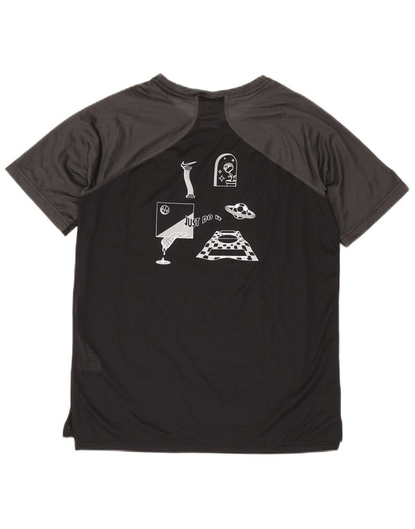 T-shirt grafica Nike da ragazzo Dri Fit Top 13-14 anni XL Black Colourblock