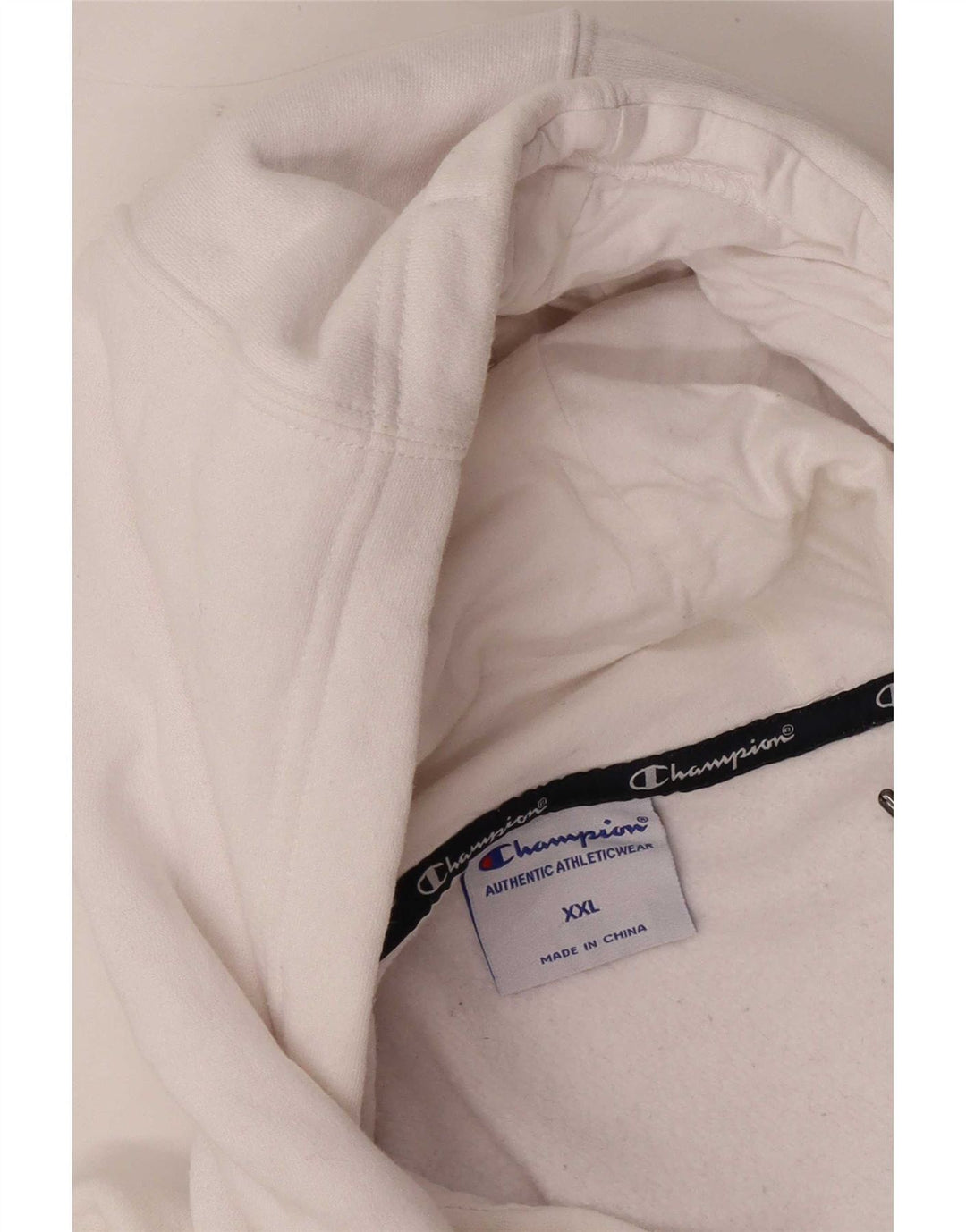 Felpa con cappuccio da uomo Champion 2XL cotone bianco