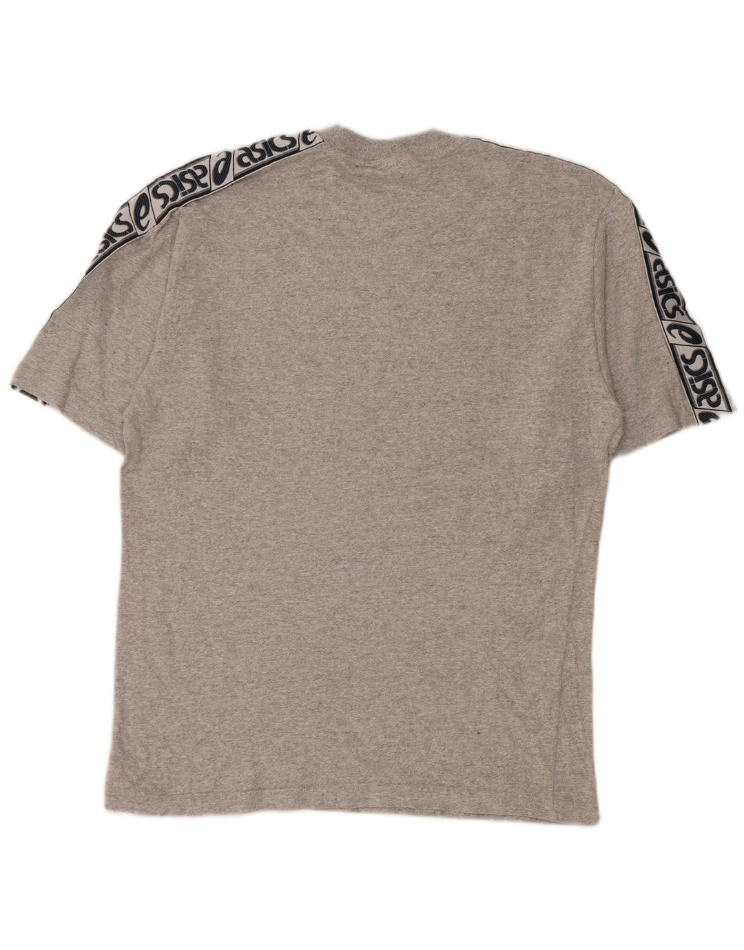 T-shirt grafica da uomo Asics Top in cotone color block grigio medio