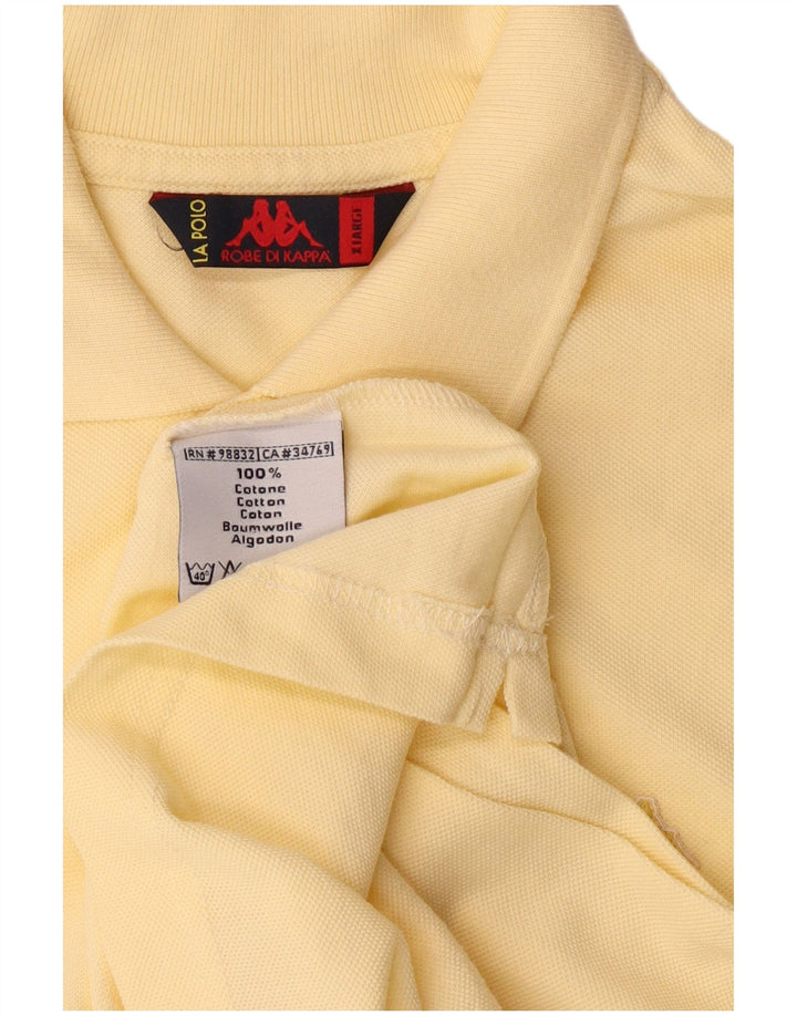 Polo Kappa Uomo XL Cotone Giallo
