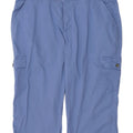 Pantaloni Capri cargo da donna a vita media con vestibilità rilassata Lee W38 L16 Blu