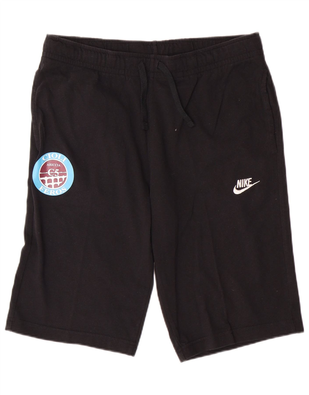 Pantaloncini sportivi da uomo NIKE medio cotone nero
