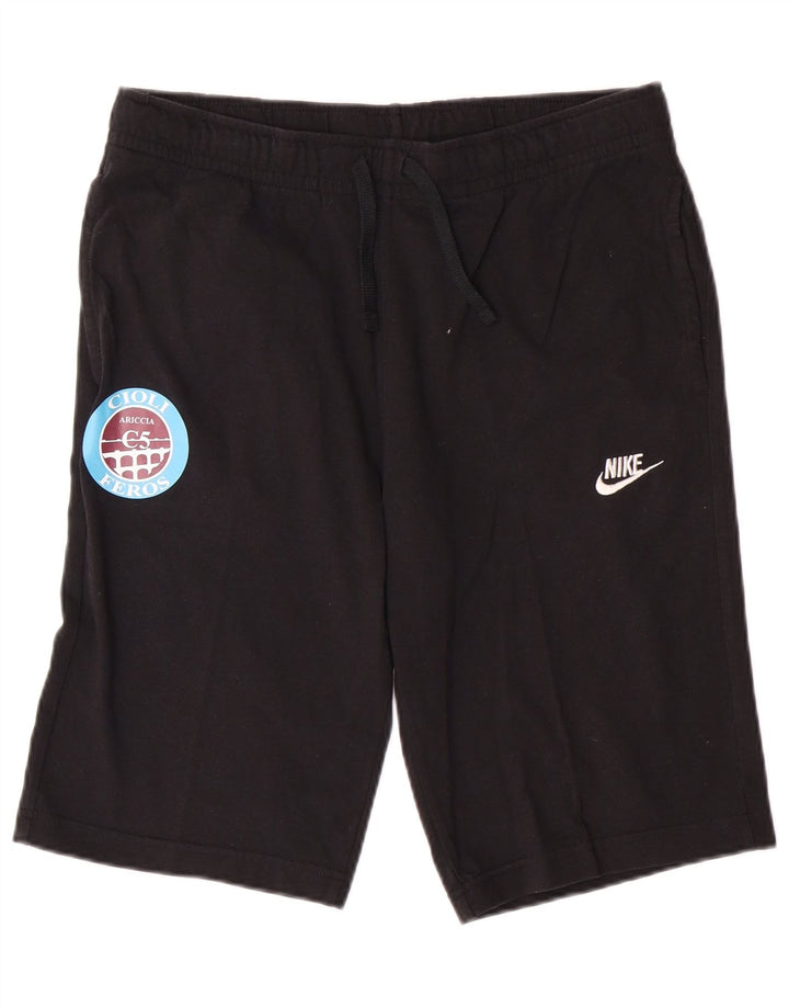 Pantaloncini sportivi da uomo NIKE medio cotone nero