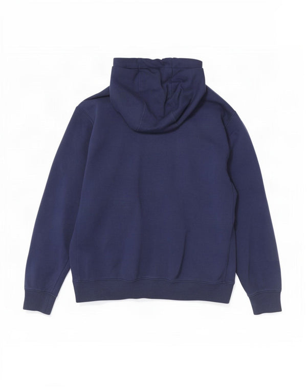 Felpa con cappuccio da uomo Nike, cotone medio blu navy