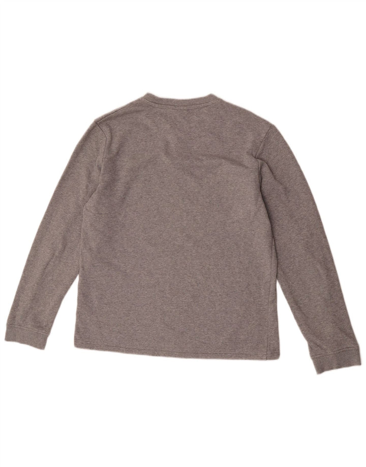 Felpa Reebok da uomo in cotone grigio medio