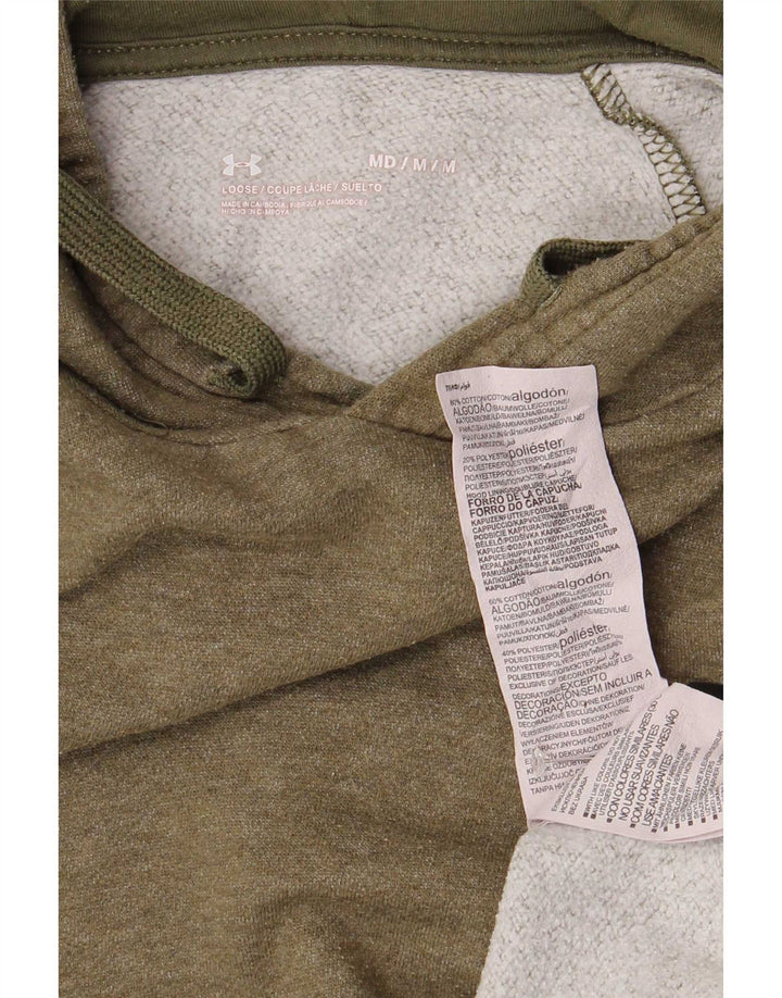 Felpa con cappuccio da uomo Under Armour, cotone medio kaki