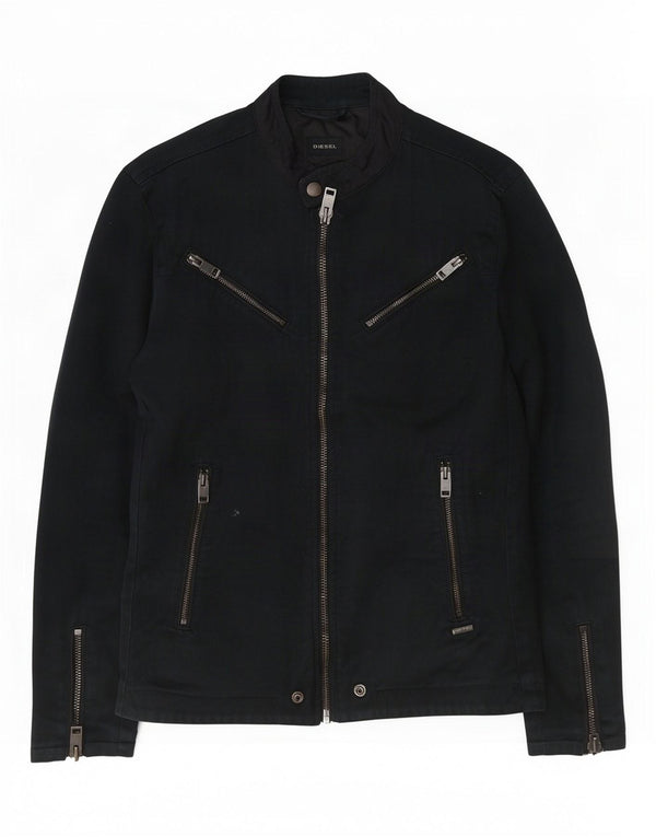 Giacca da motociclista da uomo Diesel UK 36 Small Cotone blu navy
